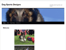 Tablet Screenshot of dogsportsdesigns.com